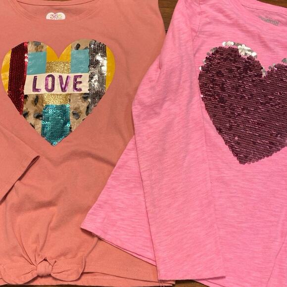 Bundle of girls long sleeve shirts Sz 10/12 - Picture 3 of 7